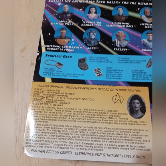 Star Trek TNG  Lt. Commander Deanna Troi unpunched - Picture 6 of 9